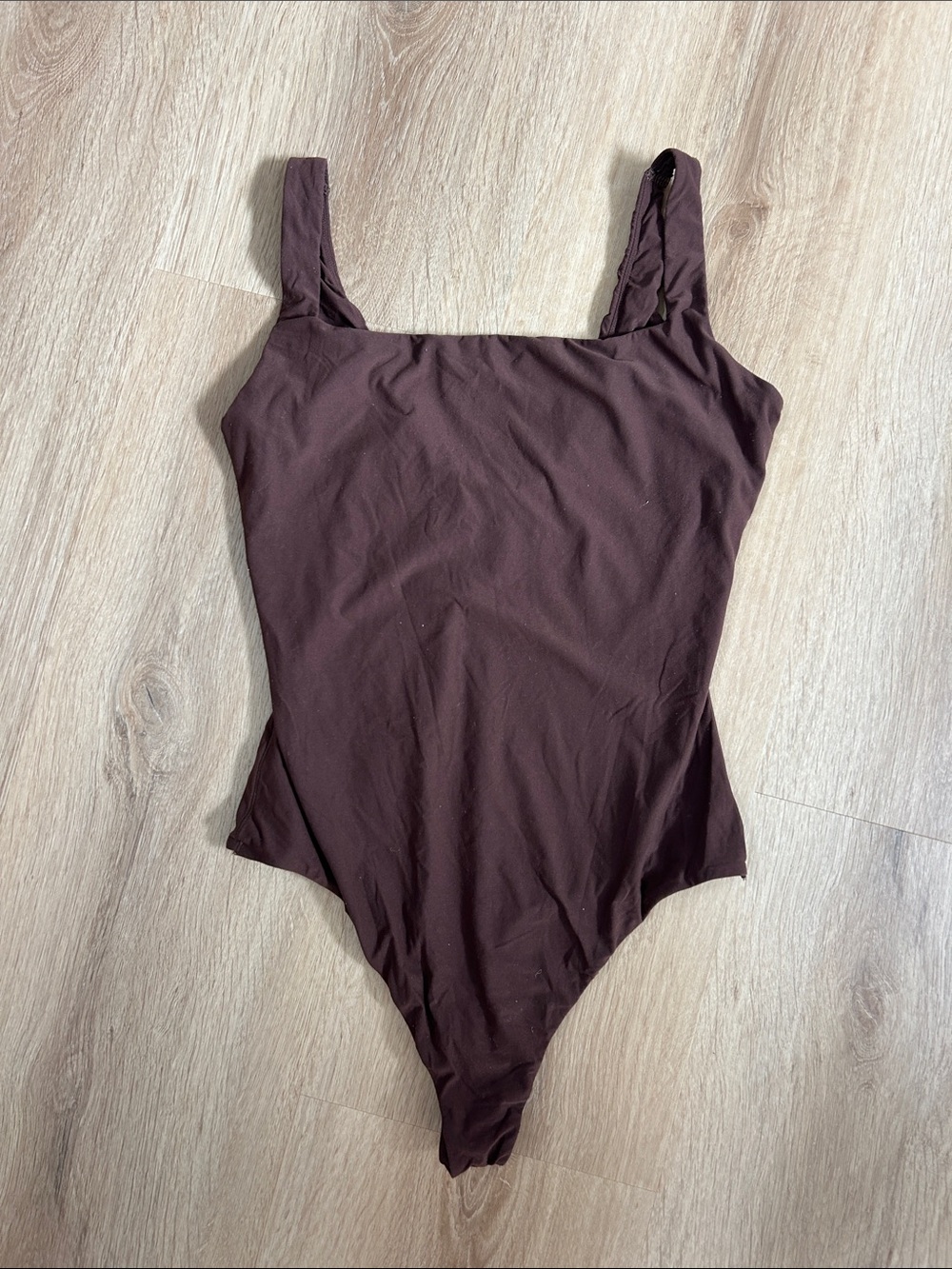 Quince Women's Bodysuit in Dark Brown